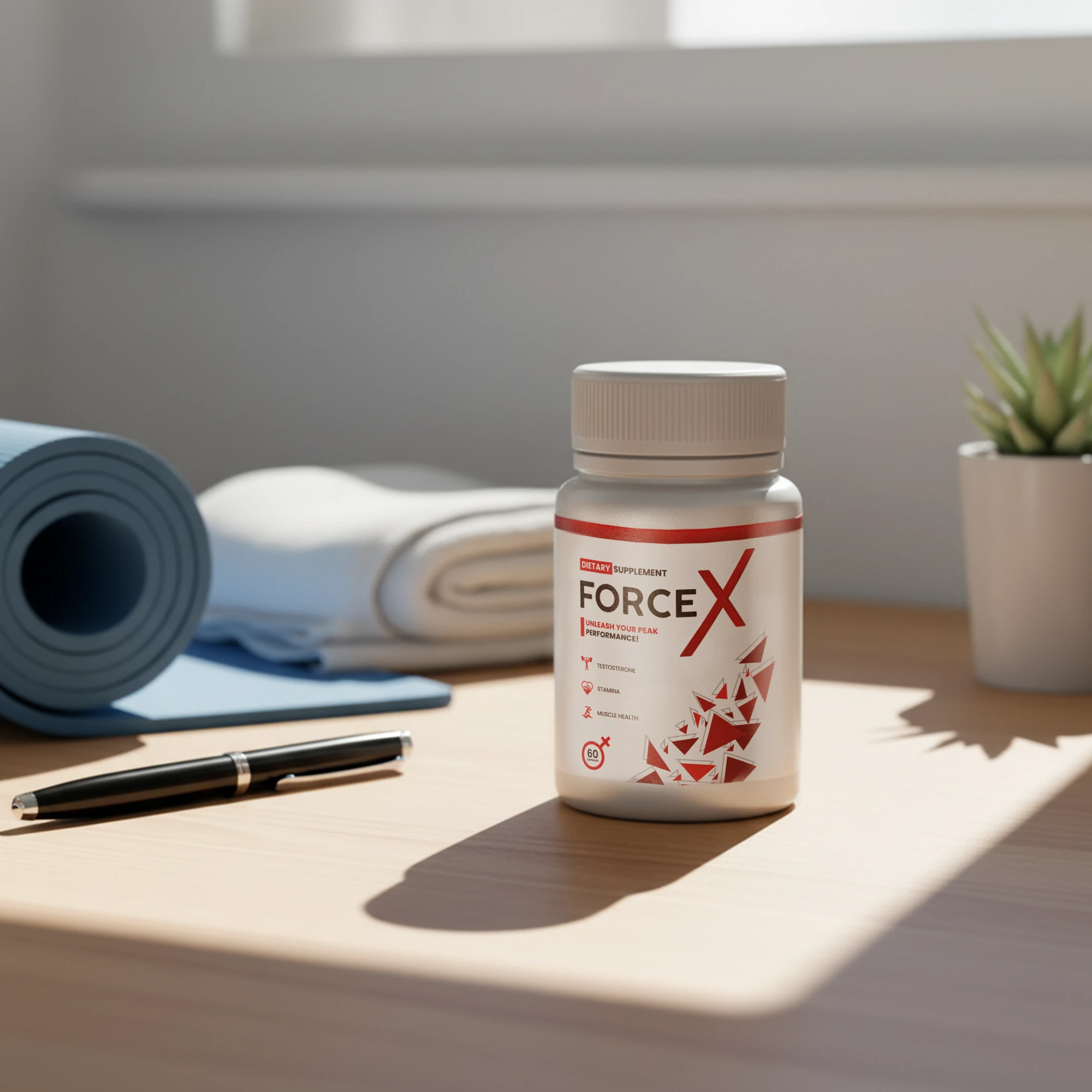 Illustrazione degli ingredienti naturali e potenti contenuti in Force X.