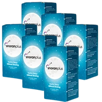 Set di 6 bottiglie di Snoran Plus per un trattamento prolungato contro il russamento