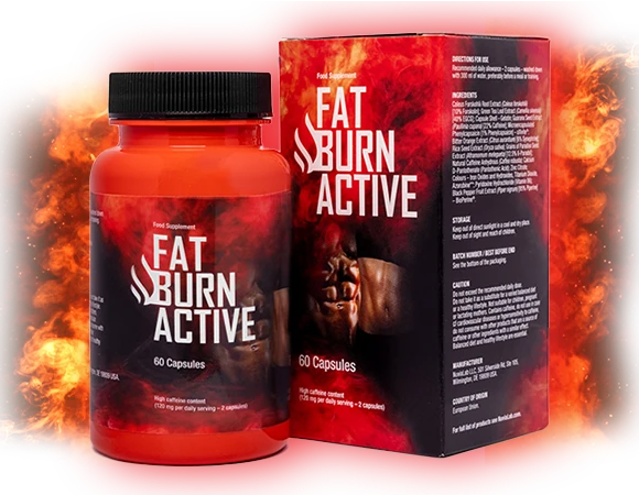 Confezione di Fat Burn Active, l'integratore brucia grassi per il dimagrimento