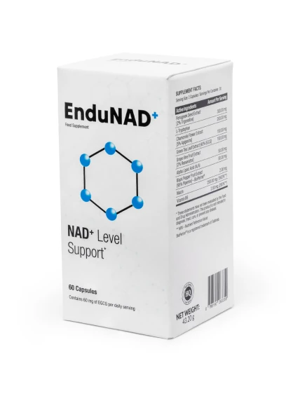 Confezione di EnduNAD con capsule sparse