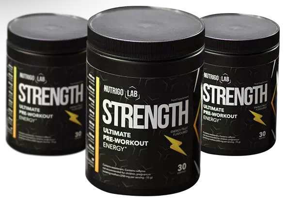 Nutrigo Lab Strength, integratore pre-allenamento per forza e resistenza.