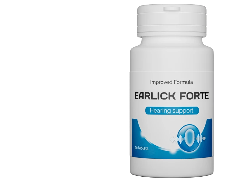 Confezione di Earlick Forte, integratore per l'udito e acufene