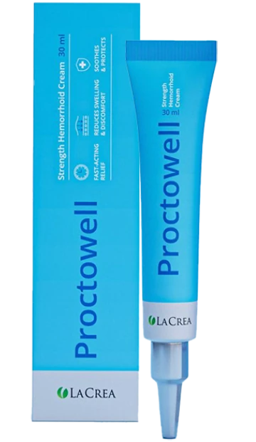 Confezione del gel Proctowell per il trattamento delle emorroidi