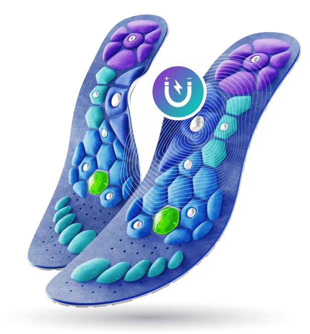 Design ergonomico delle solette Akusoli per comfort quotidiano e supporto plantare.