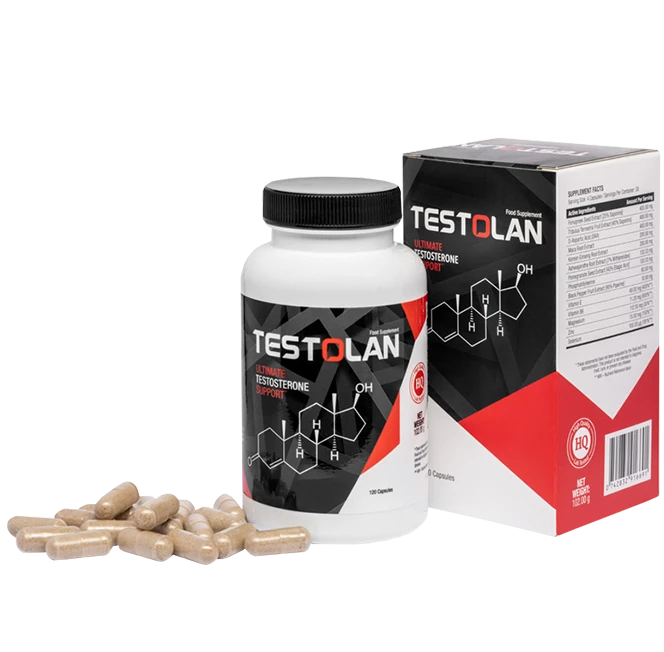 Flacone di Testolan, booster di testosterone